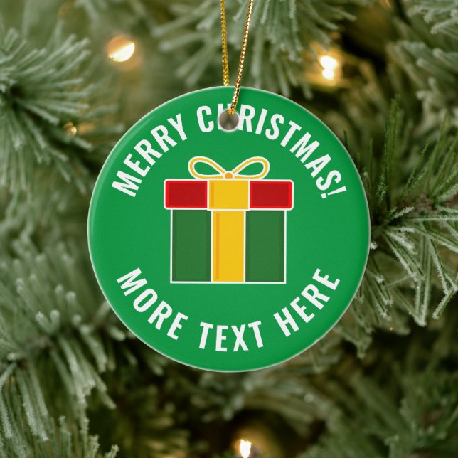 Custom xmas box gift Christmas tree ornament (Tree)
