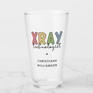 Custom Xray Technologist X-ray Tech Gifts Glass