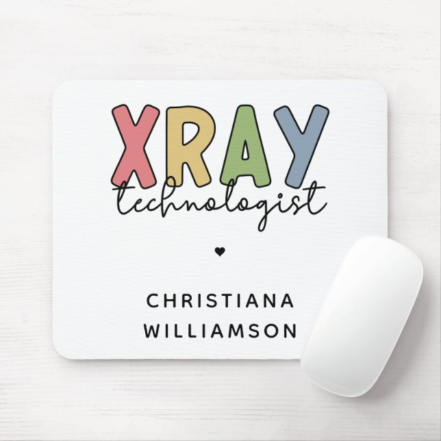Custom Xray Technologist X-ray Tech Gifts Mouse Pad (With Mouse)