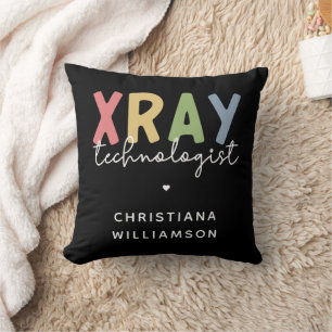 Custom Xray Technologist X-ray Tech Gifts Throw Pillow