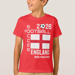 Custom Year 2026 ENGLAND World Soccer Football T-Shirt
