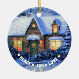 Custom Year and Name Christmas Ornaments