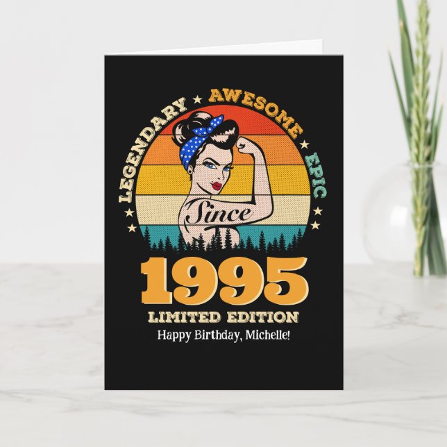 Custom Year Birthday Card for Her - Women Birthday (Front)