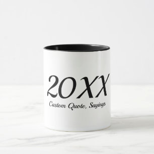 Custom Year, Customizable New Year, Christmas Mug