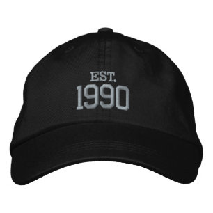 Custom Year / Date Commemorative Embroidered Hat