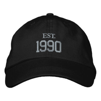 Custom Year / Date Commemorative Embroidered Hat