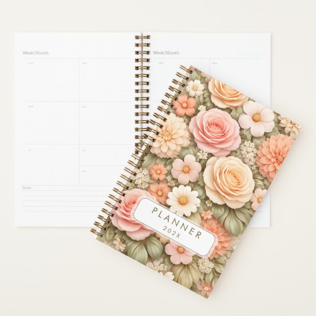 Custom Year floral Planner (Display)