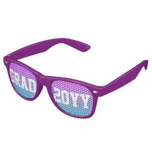 Custom Year Grad School College Graduation Party Retro Sunglasses
