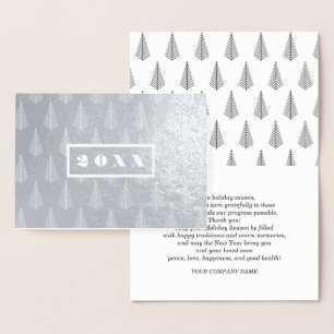 Custom Year Happy New Year Luxury Foil Card