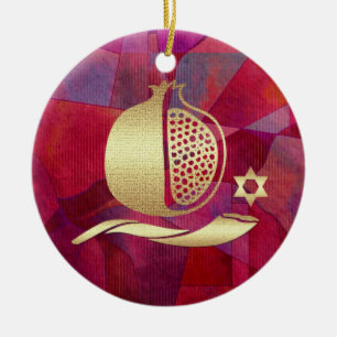 Custom Year Jewish New Year,Rosh Hashanah Ornament