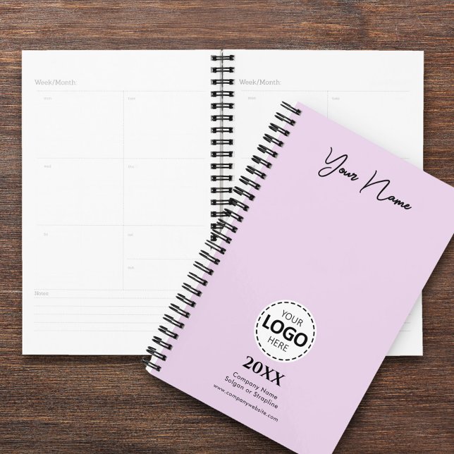 Custom Year, Logo, Name and Text, Lavander Diary Planner (Creator Uploaded)