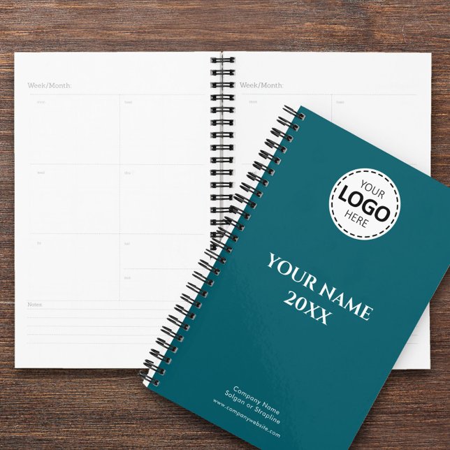 Custom Year, Logo, Text, Teal Diary Planner (Creator Uploaded)