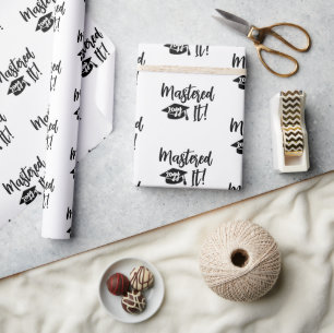 Custom Year Masters Degree Graduation Mastered It Wrapping Paper
