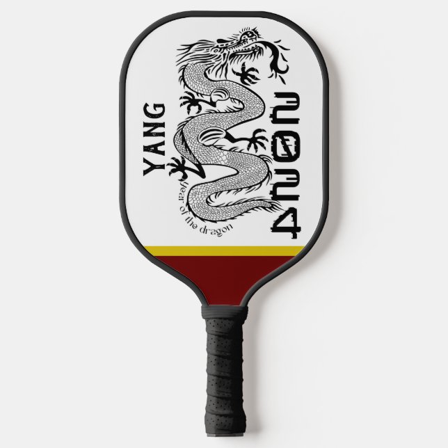 Custom Year of the Dragon Pickleball Paddle (Front)