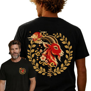Custom Year of the Goat Chinese Zodiac T-Shirt