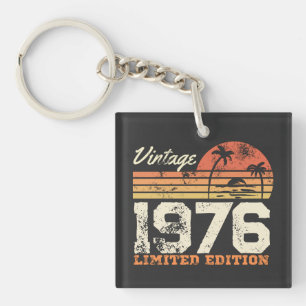 Custom Year Vintage 1976 Limited Edition Keychain