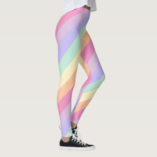 Custom Yellow Blue Green Purple Womens Colourful Leggings