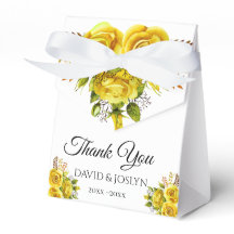 Custom Yellow Floral Autumn Wedding Anniversary