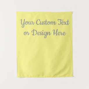 Custom Yellow Grey Sign Personalized Bridal Shower Tapestry