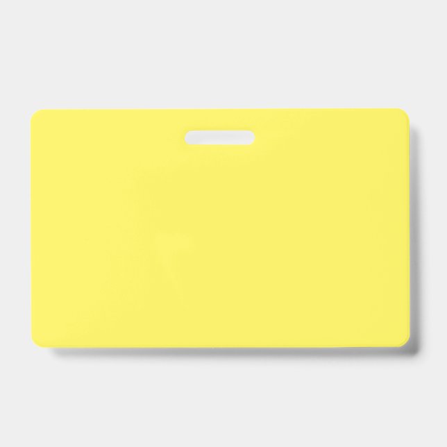 Custom Yellow ID Badge | Modern Name Tag (Front)