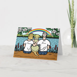 Custom Yellow Labrador Sympathy Card