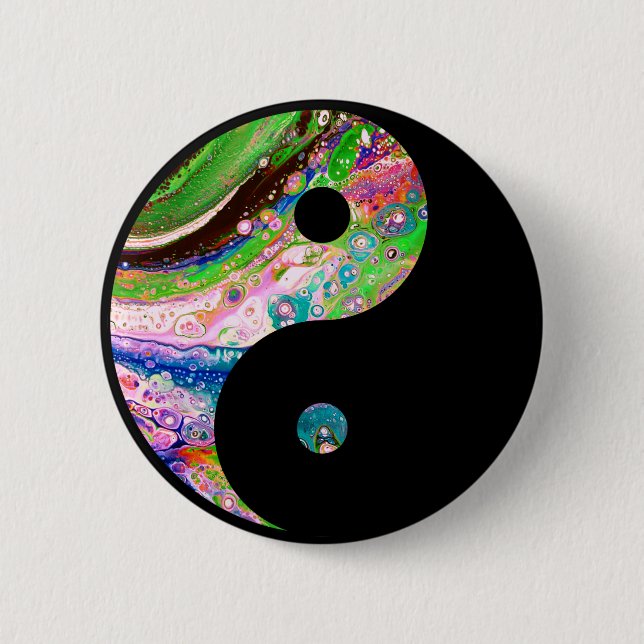 Custom Ying/Yang 2 Inch Round Button (Front)