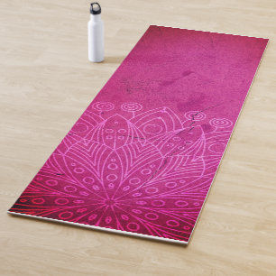 Custom yoga mat mandala