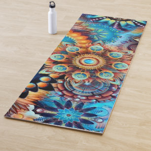 Custom yoga mat mandala