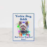 Custom Yorkie Dad Dog Best Crazy Dog Dad Digital