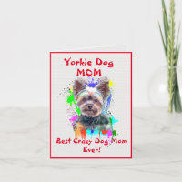 Custom Yorkie Mom Dog Best Crazy Dog Lady Digital