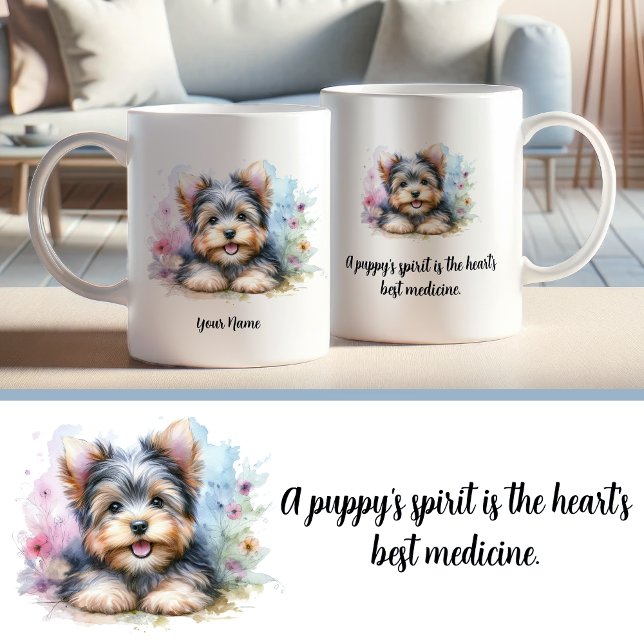 Custom Yorkshire Terrier Mug with Quote (Creator Uploaded)
