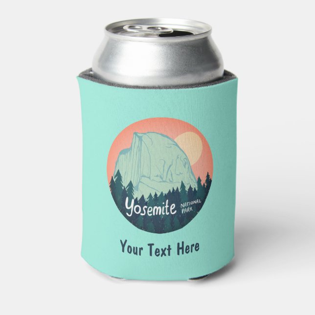 CUSTOM Yosemite National Park Half Dome Art Can Cooler (Can Back)