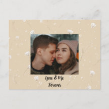 Custom “You & Me Forever” Photo Valentine Card