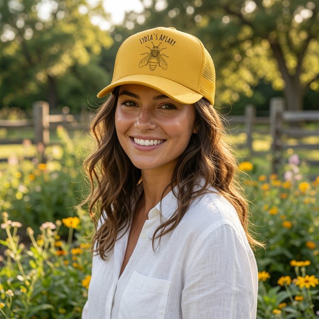 Custom Your Brand Apiary Trucker Hat  (Creator Uploaded)