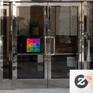 Custom Your Business Company Logo Here Modern Window Cling