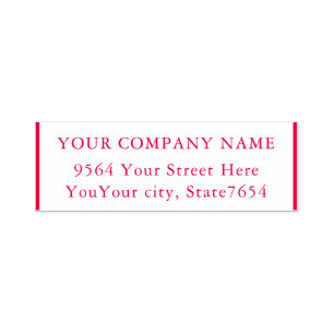Custom Your Business Company Self Ink Stamp