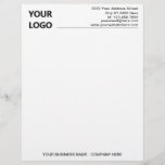 Custom Your Business Letterhead Personalized<br><div class="desc">Custom Font and Colours - Simple Personalized Modern Design Your Business Office Letterhead with Logo - Add Your Logo - Image / Address and Contact Information / Name - Company or Slogan - Tagline / more - Resize and move or remove and add elements - image / text with Customization...</div>