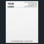 Custom Your Business Letterhead Personalized<br><div class="desc">Custom Font and Colours - Simple Personalized Modern Design Your Business Office Letterhead with Logo - Add Your Logo - Image / Address and Contact Information / Name - Company or Slogan - Tagline / more - Resize and move or remove and add elements - image / text with Customization...</div>