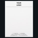 Custom Your Business Letterhead Template with Logo<br><div class="desc">Custom Colours and Fonts - Design Your Own Personalized Business Letterhead with Logo - Add Your Logo - Image - Photo or QR Code / and Phone / E-mail / Address / Website or Name - Company / Custom Text ! Choose fonts / colours / size ! Resize and move...</div>
