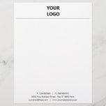 Custom Your Business Letterhead with Logo<br><div class="desc">Custom Colours and Font - Your Business Office Letterhead with Logo Address and Contact Info - Resize and move or remove and add elements - image / text with Customization tool. Choose your colours / font / size ! Please see my others projects / designs. You can also transfer this...</div>