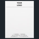 Custom Your Business Letterhead with Logo<br><div class="desc">Personalized Your Business Letterhead with Logo - Add Your Logo - Image / Address - Contact Information  - Resize and move or remove and add elements / text with customization tool. Choose favourite elements and text colours / font / size ! 
Good Luck - Be Happy :)</div>