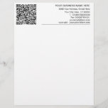 Custom Your Business Letterhead with QR Code<br><div class="desc">Custom Font and Colours - Your Business Letterhead with QR Code - Add Your QR Code - Image / Business Name - Company / Address - Contact Information - Resize and move or remove and add elements / image with Customization tool. Choose font / size / colour ! Good Luck...</div>