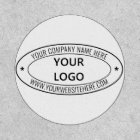 Custom Your Business Logo and Text Oval Patch