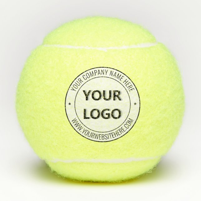 Custom Your Business Logo and Text Tennis Balls (Front)