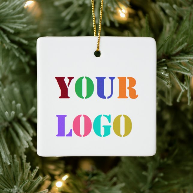 Custom Your Business Logo Christmas Ornament (Tree)
