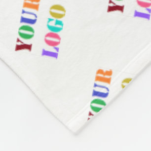 Custom Your Business Logo Company Fleece Blanket