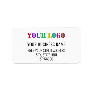 Custom Your Business Logo Name Address Labels