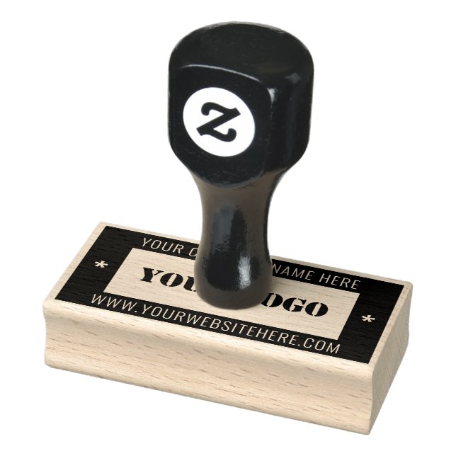 Custom Your Business Logo Name Info Stamp (Stamp)
