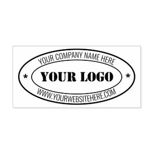 Custom Your Business Logo Name Website Stamp