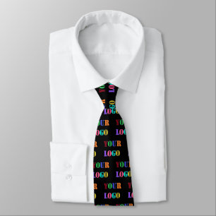 Custom Your Business Logo Neck Tie - Choose Colour